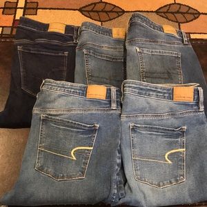 American Eagle high waisted jeggings 14 short